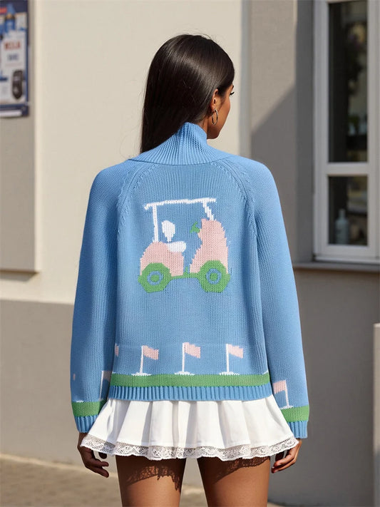 GOLF SCENE CARDIGAN