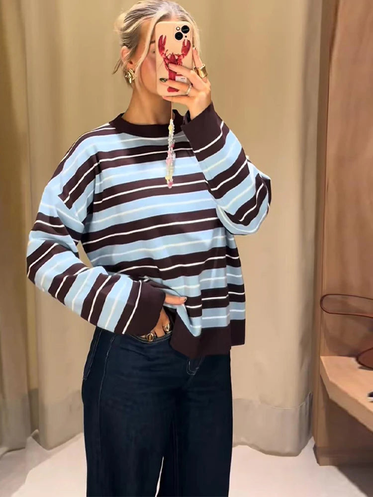 RILEY STRIPED SWEATER