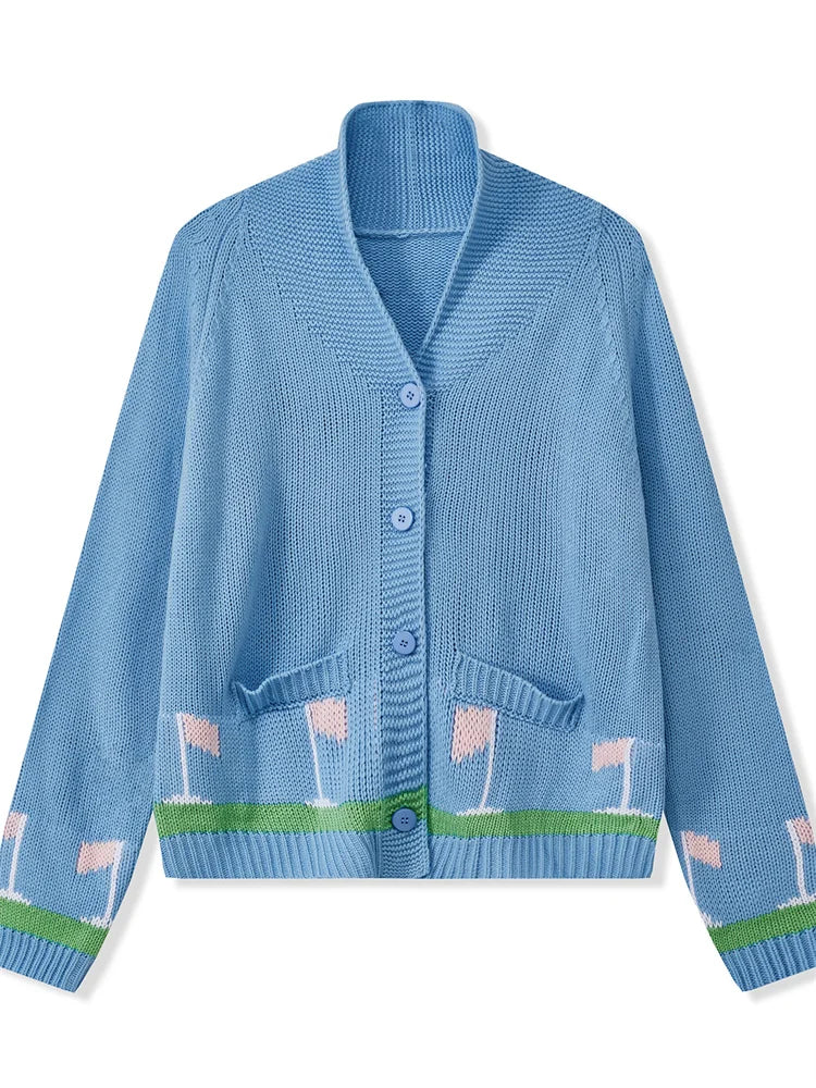 GOLF SCENE CARDIGAN