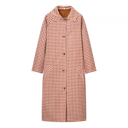 EMMA GINGHAM TRENCH COAT
