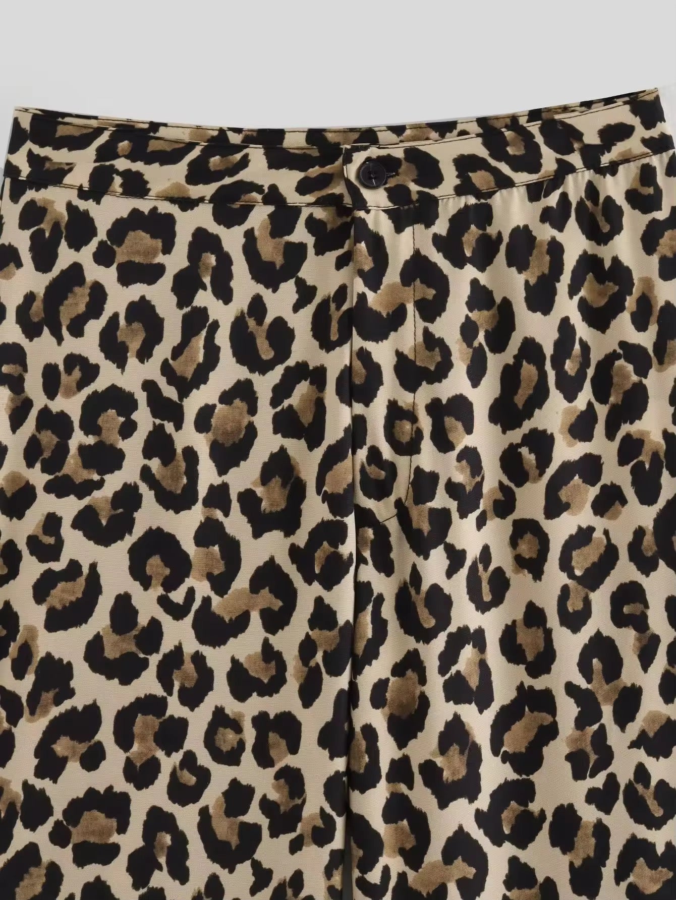 LEOPARD PRINT WIDE-LEG PANTS