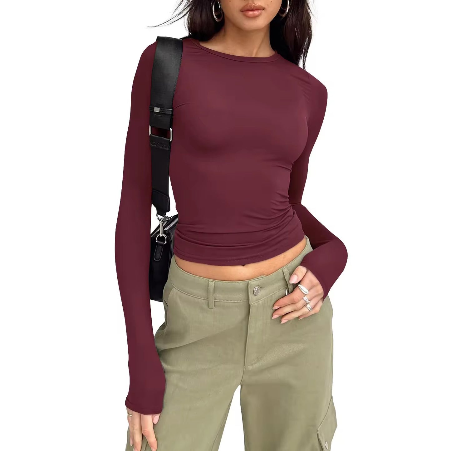 STRETCHY LONG-SLEEVED TEE