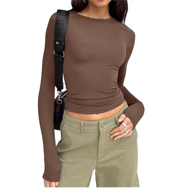 STRETCHY LONG-SLEEVED TEE