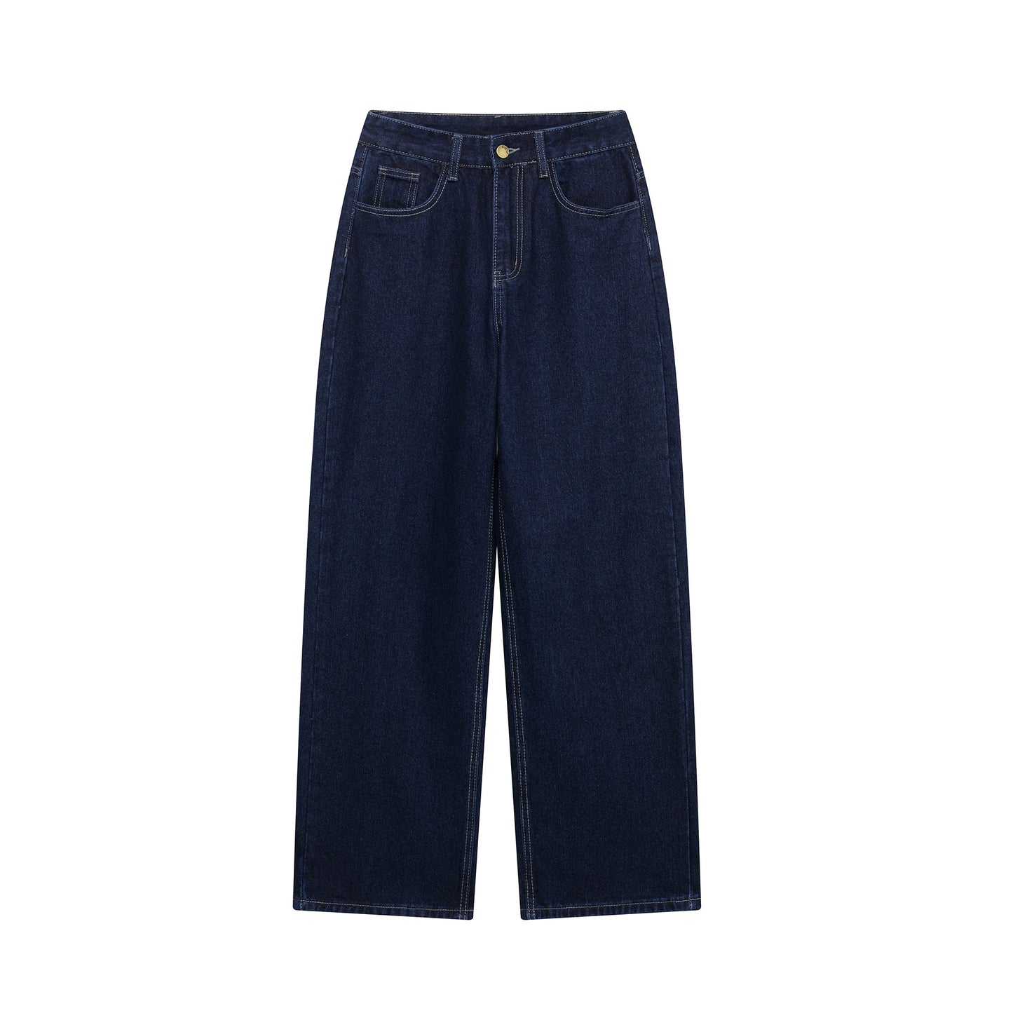 NAVY BLUE DENIM JACKET AND PANTS TWO PIECE SET