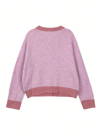 DELILAH CONTRAST CARDIGAN WITH BUTTONS