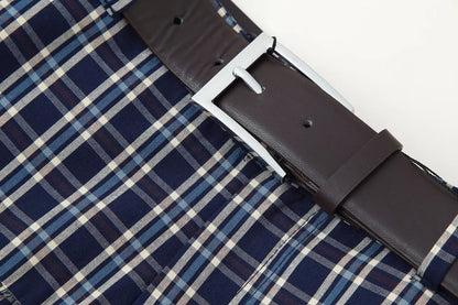 SADIE PLAID MIDI BELTED SKIRT