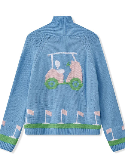 GOLF SCENE CARDIGAN