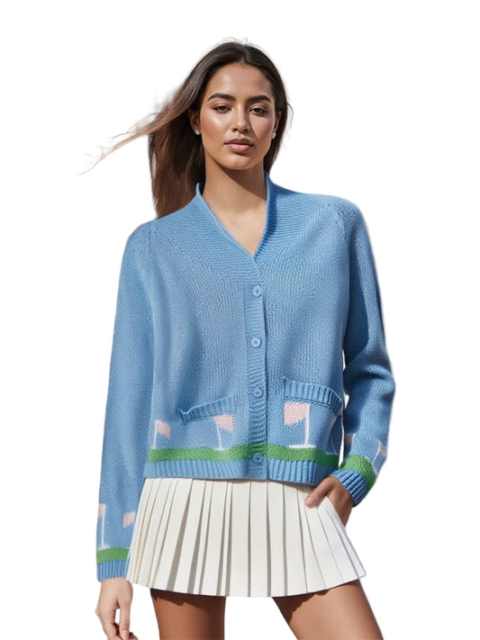 GOLF SCENE CARDIGAN