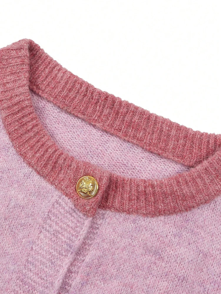 DELILAH CONTRAST CARDIGAN WITH BUTTONS