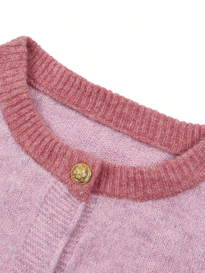 DELILAH CONTRAST CARDIGAN WITH BUTTONS