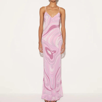SWIRL SIDE-SPLIT DRESS