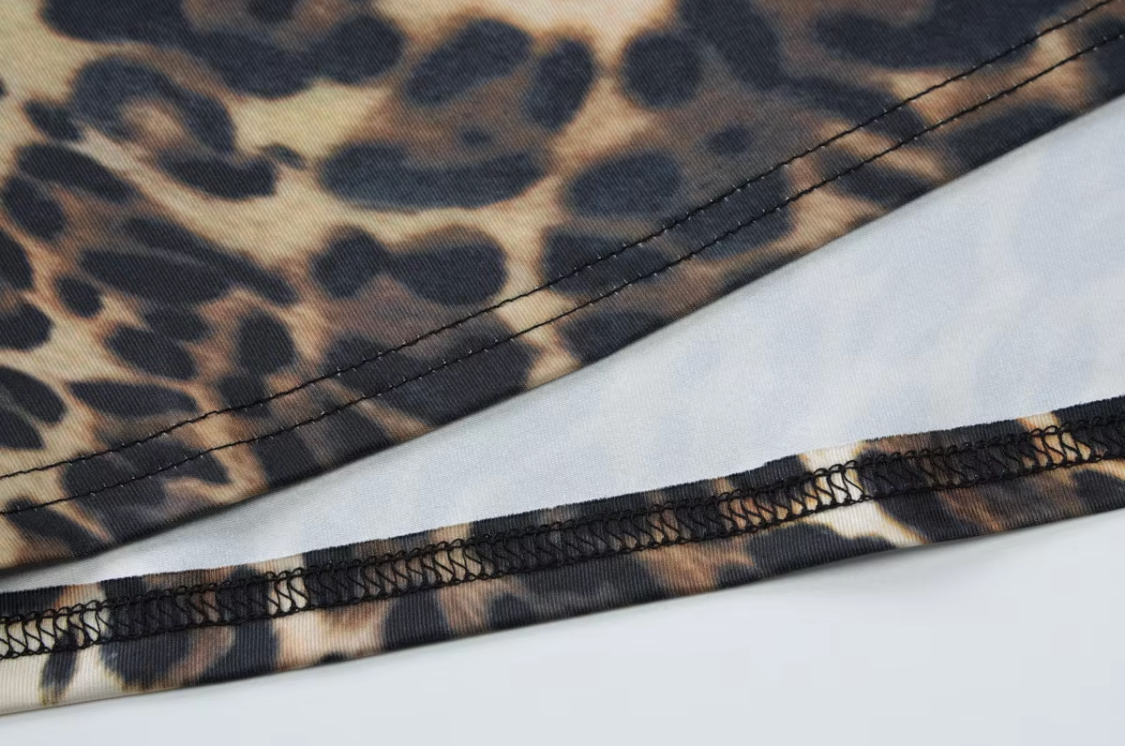 FULL LENGTH LEOPARD PRINT SKIRT