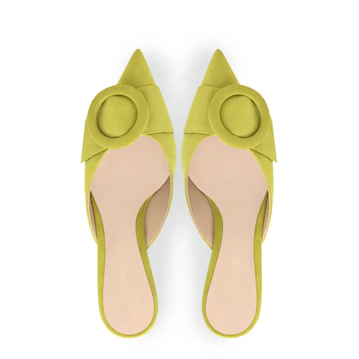 VINTAGE DETAIL COVERED MULE HEELS
